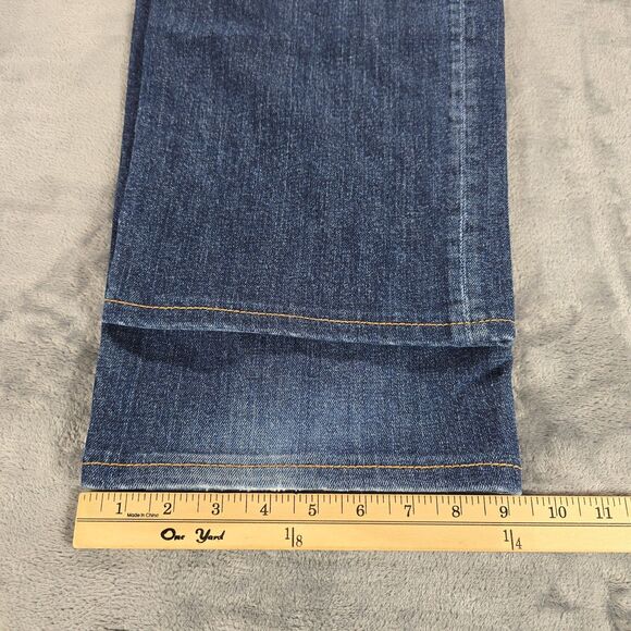 7 For All Mankind Austyn Jeans Mens 40x32 Relaxed Straight Dark Wash Stretch - Picture 10 of 10